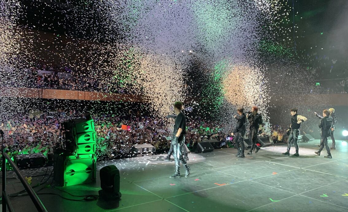 Monsta X — stadium finale with confetti
